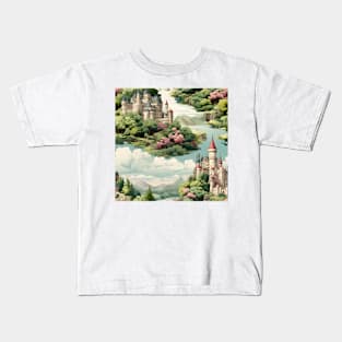 Castles Pattern 14 - France Kids T-Shirt